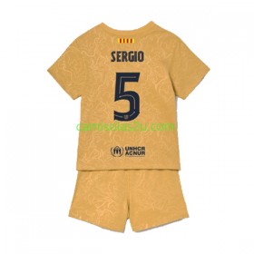 Camisolas de futebol FC Barcelona Sergio Busquets 5 Criança Equipamento Alternativa 2022/23 Manga Curta